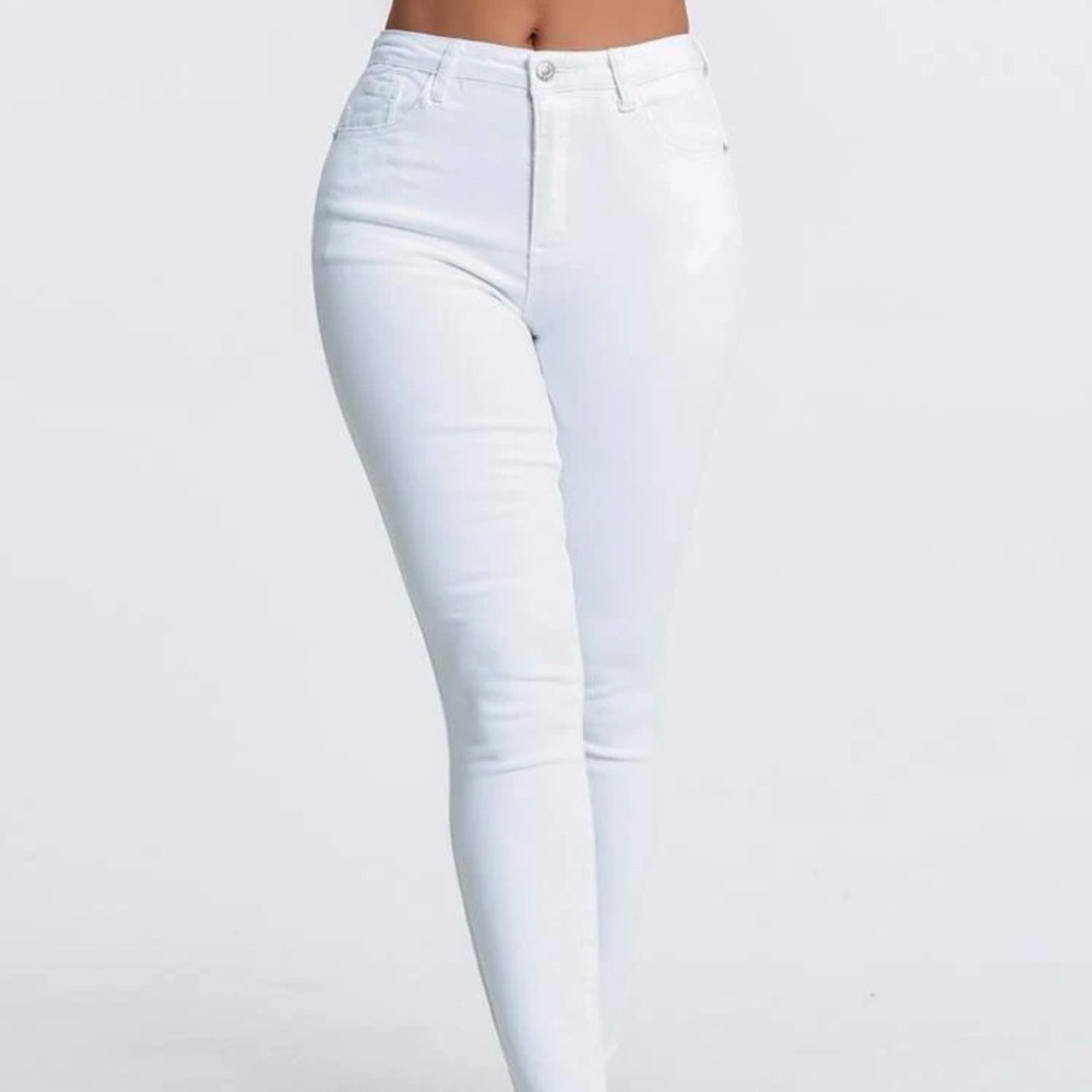 SHEIN white jeans